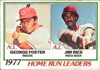 Home Run Leaders - Jim Rice / George Foster